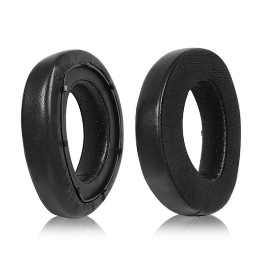 1 Pair Snap-on Replacement Earpads For Sennheiser HD800 / HD800S, Material:Lambskin + Flannel Stitching(Black) - Earmuff & Pad by buy2fix | Online Shopping UK | buy2fix