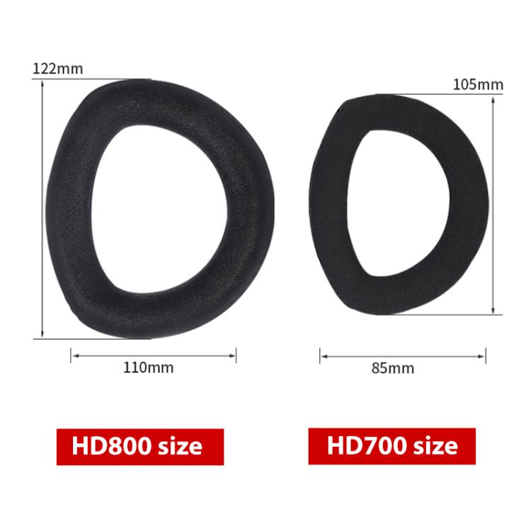 1 Pair Snap-on Replacement Earpads For Sennheiser HD800 / HD800S, Material:Splicing ??Protein Leather(Black) - Earmuff & Pad by buy2fix | Online Shopping UK | buy2fix
