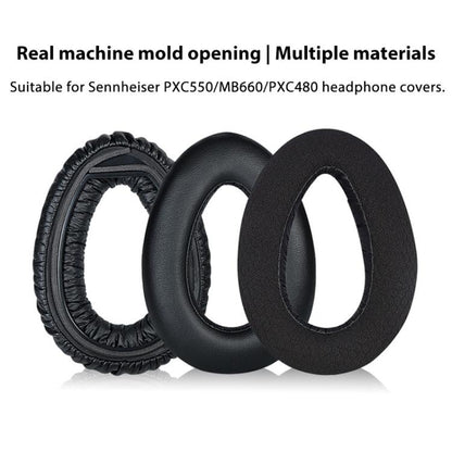 2pcs Snap-on Replacement Earpads For Sennheiser PXC550 / PXC480 / MB660, Material:Mesh(Black) - Earmuff & Pad by buy2fix | Online Shopping UK | buy2fix