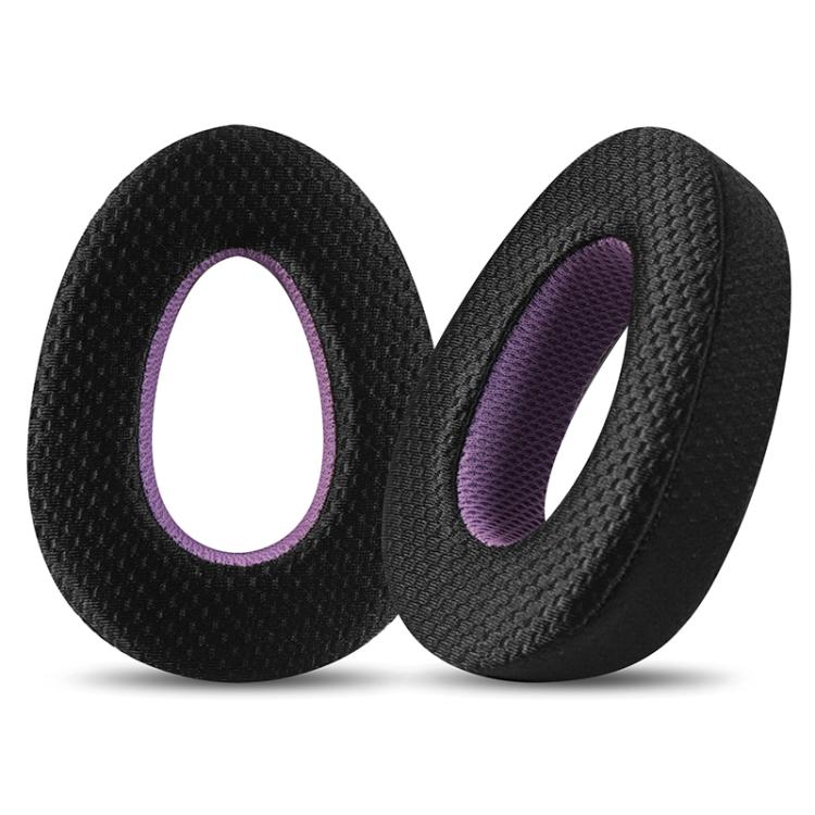 2pcs Snap-on Replacement Earpads For Sennheiser PXC550 / PXC480 / MB660, Material:Weaving Mesh(Black Purple) - Earmuff & Pad by buy2fix | Online Shopping UK | buy2fix