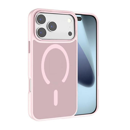 For iPhone 17 Pro Max Kalebol Metal Lens Frame MagSafe Frosted PC Phone Case(Pink) - iPhone 17 Pro Max Cases by Kalebol | Online Shopping UK | buy2fix