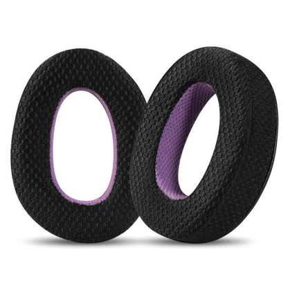 2pcs Insert Replacement Earpads For Sennheiser GSP370 / GSP300 / GSP350 / GSP305 / GSP301, Material:Weaving Mesh(Black Purple) - Earmuff & Pad by buy2fix | Online Shopping UK | buy2fix