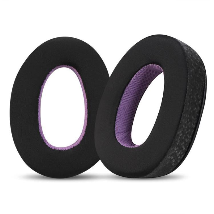 2pcs Insert Replacement Earpads For Sennheiser GSP370 / GSP300 / GSP350 / GSP305 / GSP301, Material:Magic Ice Leather(Black Purple) - Earmuff & Pad by buy2fix | Online Shopping UK | buy2fix