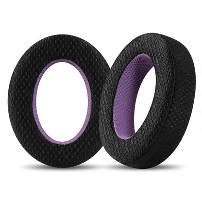 2pcs Snap-on Weaving Mesh Replacement Earpads For Sennheiser HD650 / HD660 S / HD600 / HD6XX / HD58X / HD580 / HD565 / HD545 / HD535(Black Purple) - Earmuff & Pad by buy2fix | Online Shopping UK | buy2fix