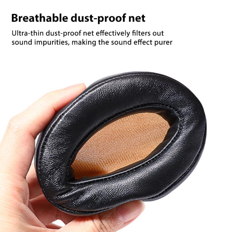 2pcs Insert Mesh Replacement Earpads For Sennheiser MOMENTUM 2.0(Black Yellow) - Earmuff & Pad by buy2fix | Online Shopping UK | buy2fix