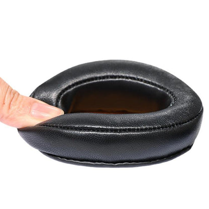 2pcs Insert Protein Leather Ice Silk Cloth Replacement Earpads For Sennheiser MOMENTUM 2.0(Black Yellow) - Earmuff & Pad by buy2fix | Online Shopping UK | buy2fix