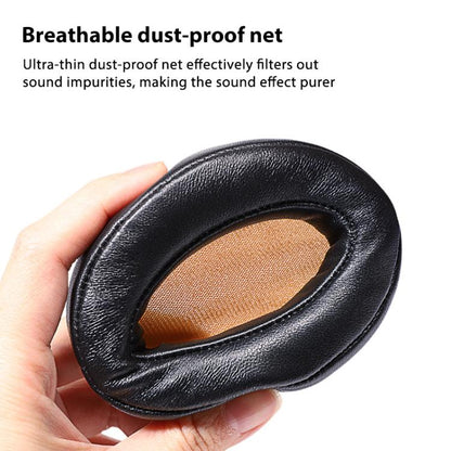 2pcs Insert Lambskin Replacement Earpads For Sennheiser MOMENTUM 2.0(Black) - Earmuff & Pad by buy2fix | Online Shopping UK | buy2fix