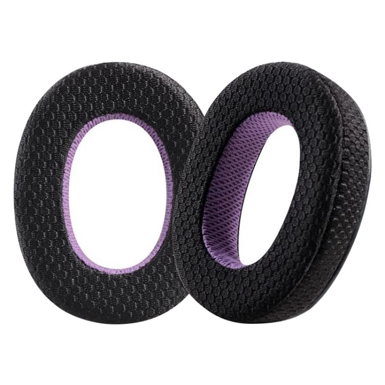 2 Pack Mesh Earphone Replacement Earpads Pads For Sony MDR-1000X / WH-1000XM2(Black Purple) - Earmuff & Pad by buy2fix | Online Shopping UK | buy2fix