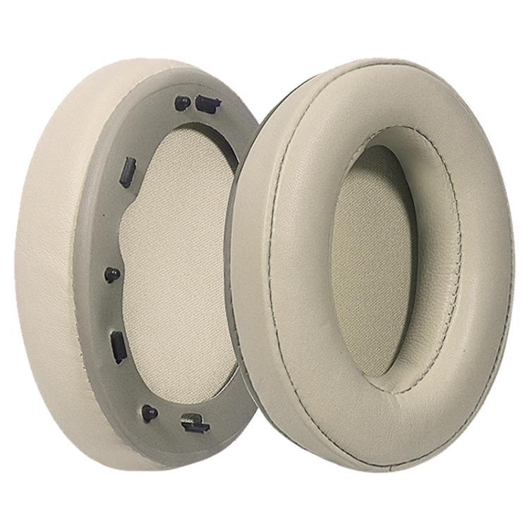 2 Pack Spliced Lambskin Earphone Replacement Earpads Pads For Sony WH-1000XM3(Champagne) - Earmuff & Pad by buy2fix | Online Shopping UK | buy2fix