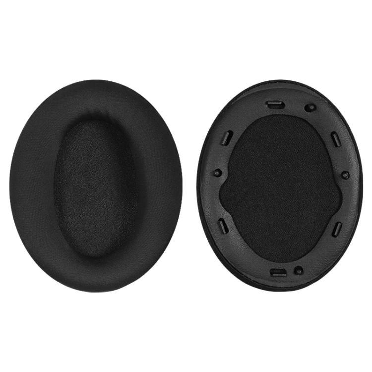 2 Pack Ice Silk Cloth Earphone Replacement Earpads Pads For Sony WH-1000XM3(Black) - Earmuff & Pad by buy2fix | Online Shopping UK | buy2fix