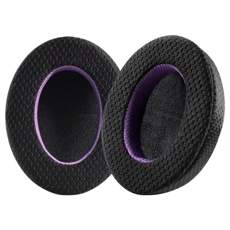 2 Pack Mesh Earphone Replacement Earpads Pads For Sony WH-1000XM3(Black Purple) - Earmuff & Pad by buy2fix | Online Shopping UK | buy2fix