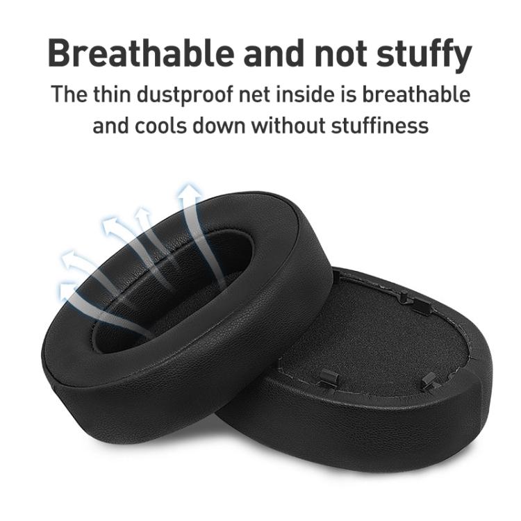 1 Pair Mesh Earphone Replacement Earpads Pads For Sony WH-1000XM5(Black Purple) - Earmuff & Pad by buy2fix | Online Shopping UK | buy2fix