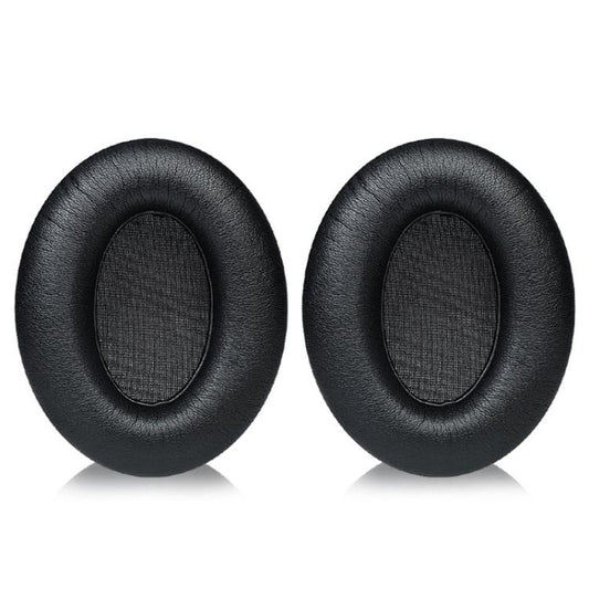 2pcs Snap-on Replacement Earpads For Sennheiser HD201 / HD201S / HD180 / HD418 / HD419 / HD421 / HD428 / HD429 / HD438 / HD439 / HD448 / HD450, Material:Protein Leather(Black) - Earmuff & Pad by buy2fix | Online Shopping UK | buy2fix