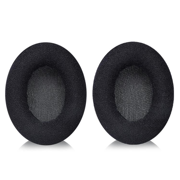 2pcs Snap-on Replacement Earpads For Sennheiser HD201 / HD201S / HD180 / HD418 / HD419 / HD421 / HD428 / HD429 / HD438 / HD439 / HD448 / HD450, Material:Flannel(Black) - Earmuff & Pad by buy2fix | Online Shopping UK | buy2fix