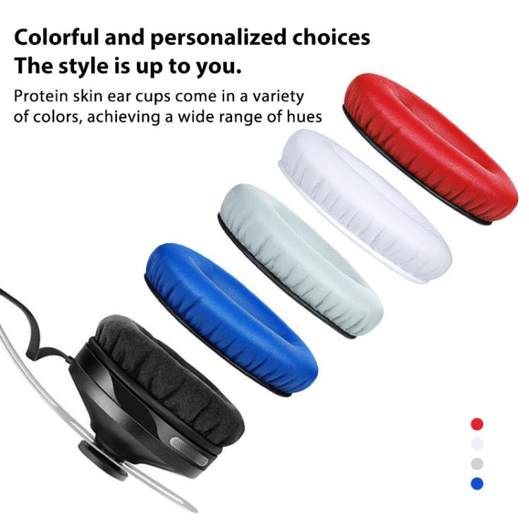 2pcs Insert Replacement Earpads For Sennheiser Momentum On-Ear 1 / On-Ear 2 / On-Ear HD1, Material:Protein Leather Blue - Earmuff & Pad by buy2fix | Online Shopping UK | buy2fix