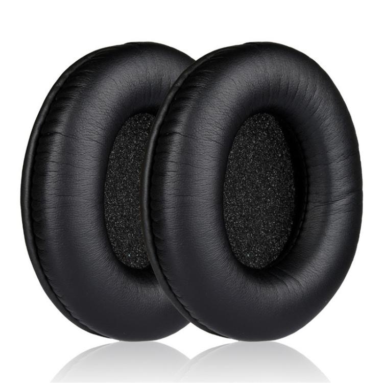 2pcs Insert Protein Leather Replacement Earpads For Sennheiser HD435 / HD415 / HD465 / HD485(Black) - Earmuff & Pad by buy2fix | Online Shopping UK | buy2fix