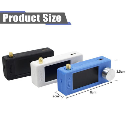 SI4732 1.9 inch IPS Display Portable Radio 0.5-108 MHz LSB USB AM FM Pocket Mini Radio, Type:Black Round Antenna + USB(White) - Car Modification by buy2fix | Online Shopping UK | buy2fix