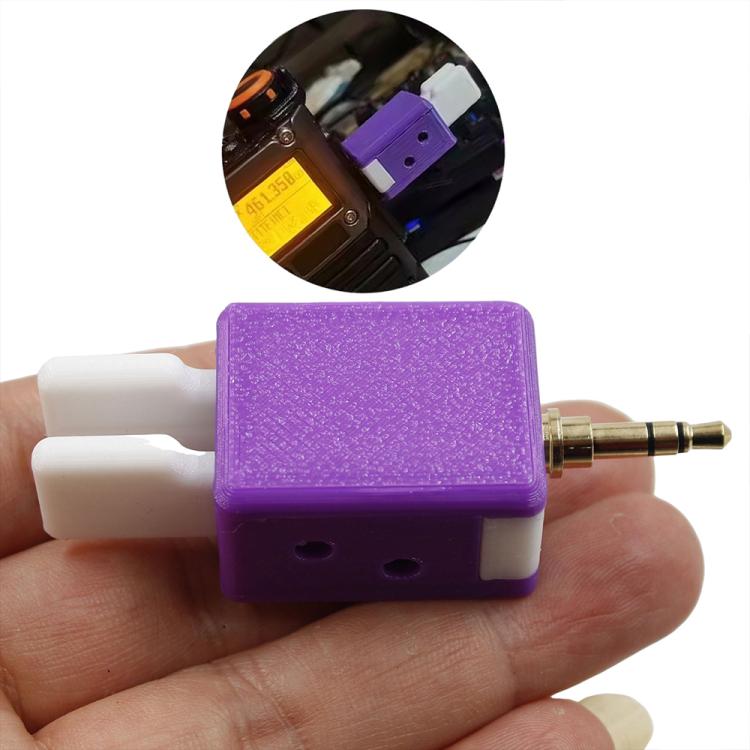 For Quansheng K5 / K6 Walkie-talkie CW Double Paddle Automatic Key Adjustable Finger Force Key(Purple) - Other Accessories by buy2fix | Online Shopping UK | buy2fix