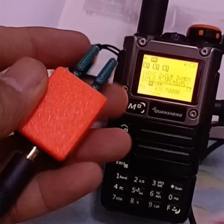 For Quansheng K5 / K6 Walkie-talkie CW Double Paddle Automatic Key Adjustable Finger Force Key(Black) - Other Accessories by buy2fix | Online Shopping UK | buy2fix