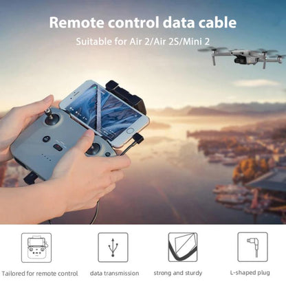 BRDRC Data Cable for DJI Mavic Air 2 / Air 2S / Mini 2, Type:30cm Type-C to 8 Pin - Cable & Adapter by BRDRC | Online Shopping UK | buy2fix