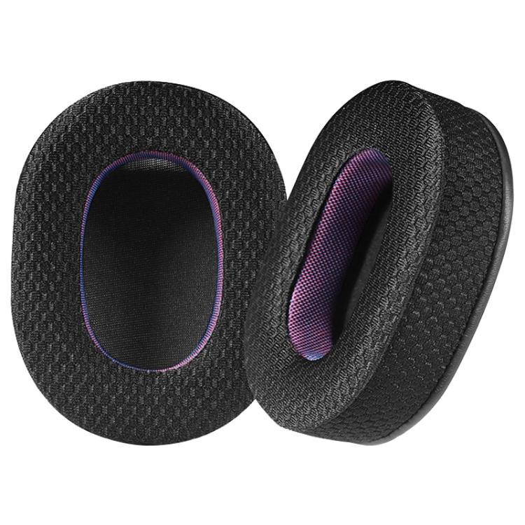 2pcs Mesh Earphone Replacement Earpads Pads For Sony INZONE H9 / H7 / WH-G900N(Black Purple) - Earmuff & Pad by buy2fix | Online Shopping UK | buy2fix