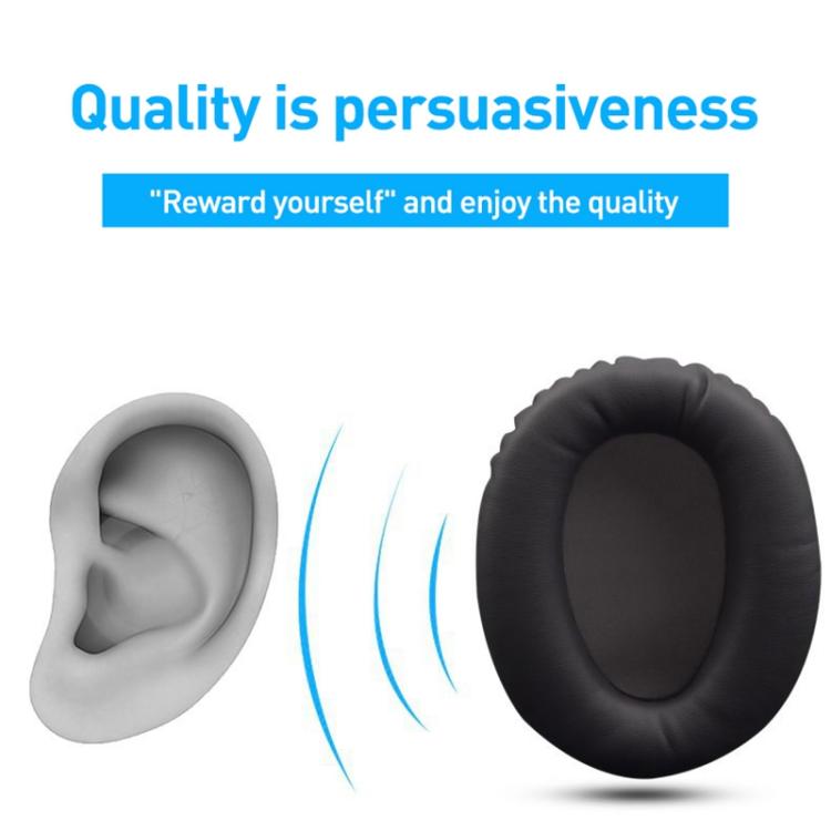 2pcs Ice Silk Cloth Earphone Replacement Earpads Pads For Sony WH-CH700N / MDR-ZX780 / ZX770(Black) - Earmuff & Pad by buy2fix | Online Shopping UK | buy2fix