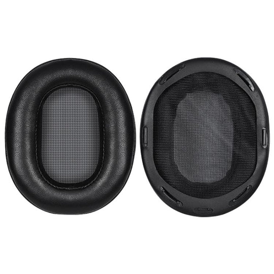 1 Pair Lambskin Earphone Replacement Earpads Pads For Sony MDR-1A / MDR-1ADAC(Black)