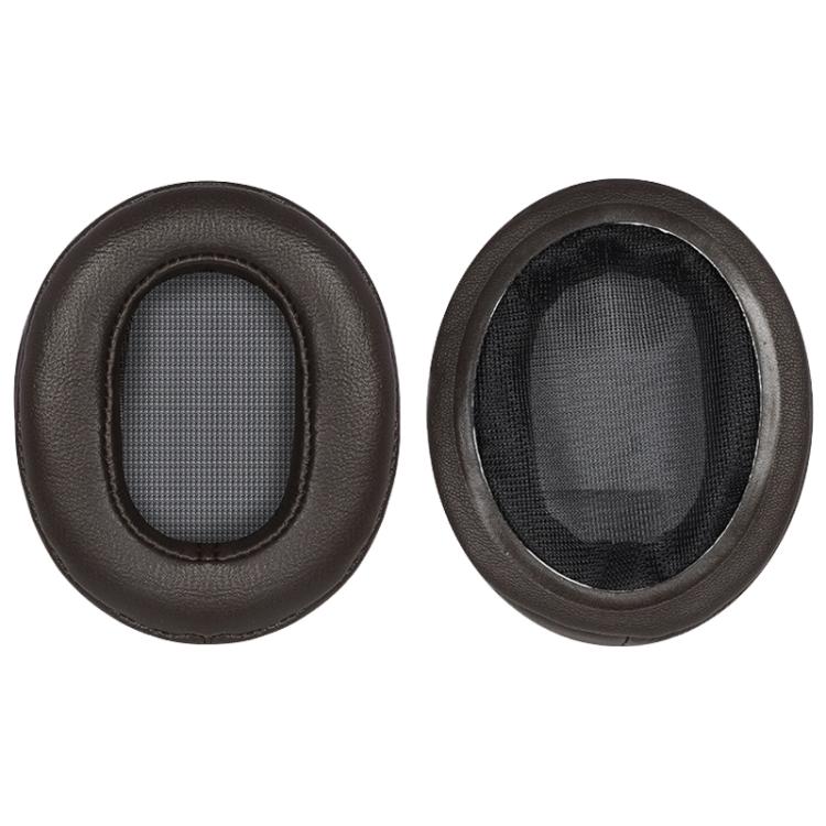 2pcs Lambskin Earphone Replacement Earpads Pads For Sony MDR-1Abt(Brown) - Earmuff & Pad by buy2fix | Online Shopping UK | buy2fix