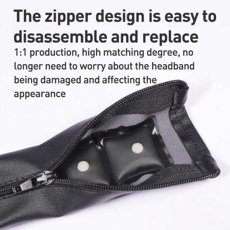 Headphone Protein Leather Headband Protective Cover For Sony MDR-1A / MDR-1ADAC / MDR-1Abt(Black White) - Earmuff & Pad by buy2fix | Online Shopping UK | buy2fix