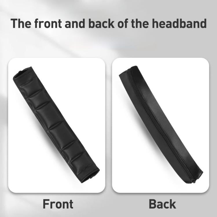 Headphone Protein Leather Headband Protective Cover For Sony MDR-1A / MDR-1ADAC / MDR-1Abt(Black White) - Earmuff & Pad by buy2fix | Online Shopping UK | buy2fix