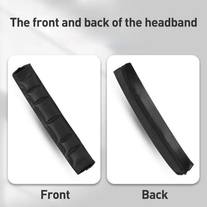 Headphone Protein Leather Headband Protective Cover For Sony MDR-1A / MDR-1ADAC / MDR-1Abt(Black White) - Earmuff & Pad by buy2fix | Online Shopping UK | buy2fix