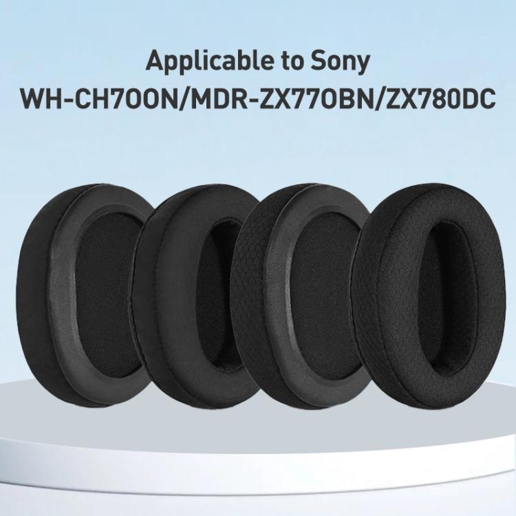 2pcs Ice Silk Cloth Earphone Replacement Earpads Pads For Sony MDR-1AM2(Black) - Earmuff & Pad by buy2fix | Online Shopping UK | buy2fix