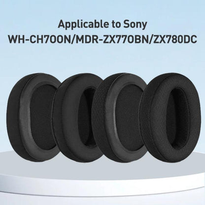 2pcs Ice Silk Cloth Earphone Replacement Earpads Pads For Sony MDR-1AM2(Black) - Earmuff & Pad by buy2fix | Online Shopping UK | buy2fix