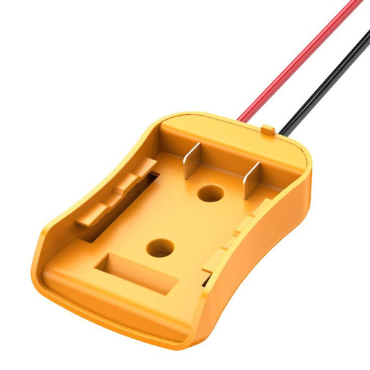 For DeWALT DCB Series 18V / 20V Lithium Battery DIY With Cable Adapter External Power Adapter Connector, Specification:12AWG Dual Wires(Yellow)