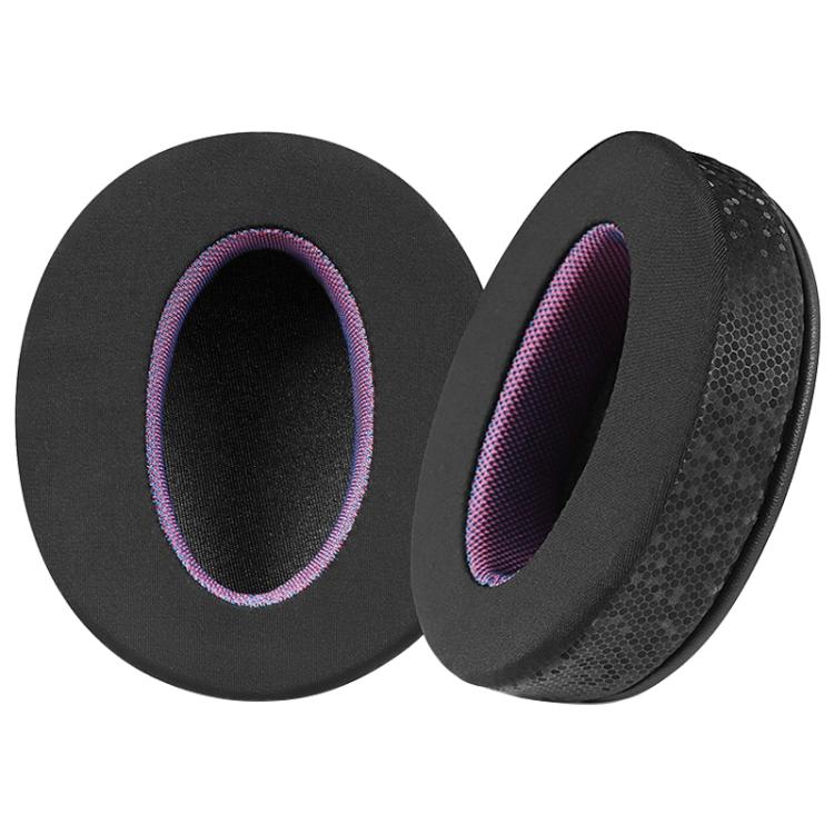 2pcs Magic Ice Skin Earphone Replacement Earpads Pads For Sony WH-CH710N / WH-CH720N(Black Purple) - Earmuff & Pad by buy2fix | Online Shopping UK | buy2fix