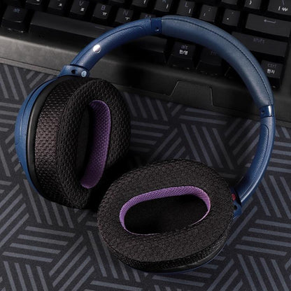 2pcs Magic Ice Skin Earphone Replacement Earpads Pads For Sony WH-CH710N / WH-CH720N(Black Purple) - Earmuff & Pad by buy2fix | Online Shopping UK | buy2fix