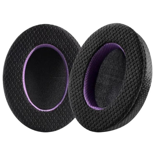 2 Pack Breathable Mesh Earphone Replacement Earpads Pads For Sony WH-XB910N(Black Purple) - Earmuff & Pad by buy2fix | Online Shopping UK | buy2fix