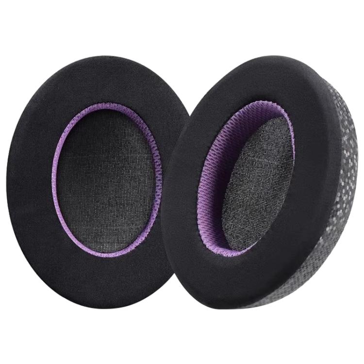 2 Pack Magic Ice Skin Earphone Replacement Earpads Pads For Sony WH-XB910N(Black Purple) - Earmuff & Pad by buy2fix | Online Shopping UK | buy2fix