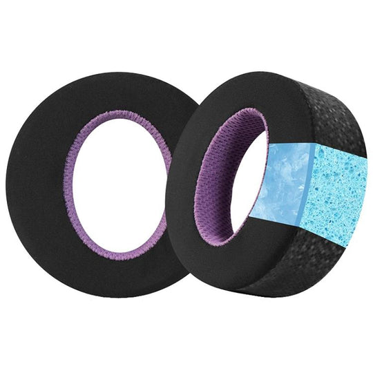 1 Pair Magic Ice Skin Earphone Replacement Earpads Pads For Sony Playstation 5 PS5(Black Purple)