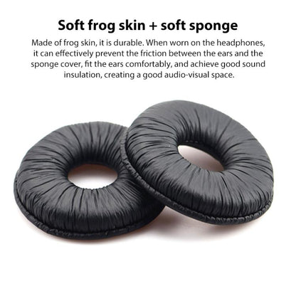 2pcs Insert Replacement Earpads For Panasonic RP-DJ1200 / RP-DJ1205 / RP-DJ1210, Material:Protein Leather(Black) - Earmuff & Pad by buy2fix | Online Shopping UK | buy2fix