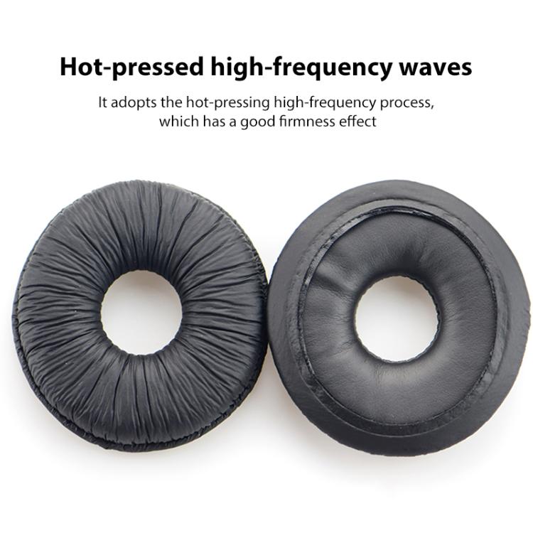 2pcs Insert Replacement Earpads For Panasonic RP-DJ1200 / RP-DJ1205 / RP-DJ1210, Material:Protein Leather(Black) - Earmuff & Pad by buy2fix | Online Shopping UK | buy2fix
