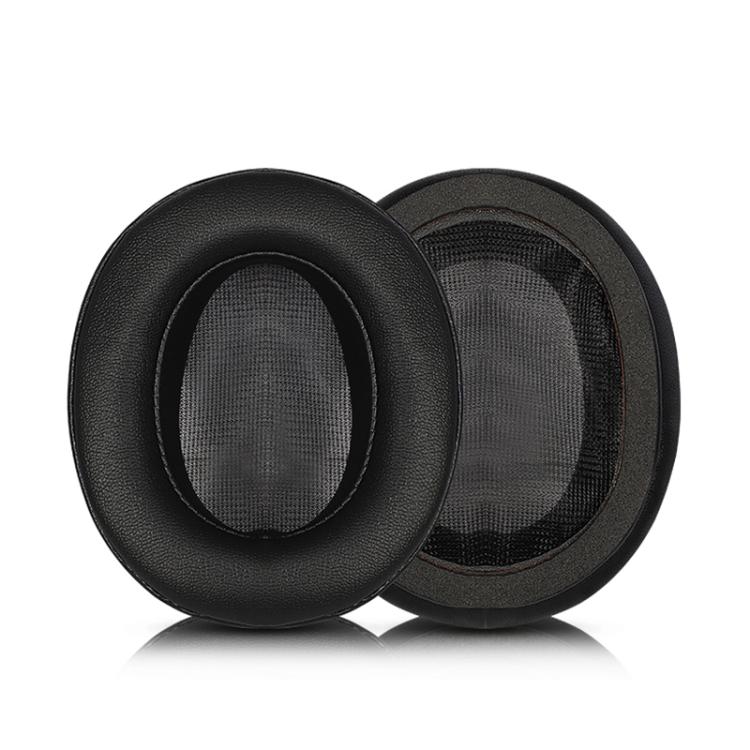 2pcs Snap-on Protein Leather Replacement Earpads For Panasonic RP-HD10 / RP-HD10E(Black) - Earmuff & Pad by buy2fix | Online Shopping UK | buy2fix