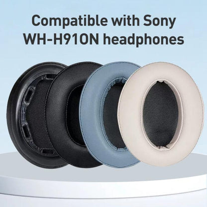 2pcs Ice Silk Cloth Earphone Replacement Earpads Pads For Sony WH-H910N(Black) - Earmuff & Pad by buy2fix | Online Shopping UK | buy2fix
