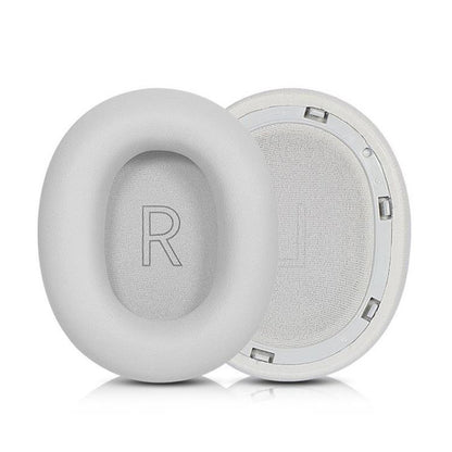 1 Pair Snap-on Protein Leather Replacement Earpads For Panasonic AH-A800(Grey) - Earmuff & Pad by buy2fix | Online Shopping UK | buy2fix