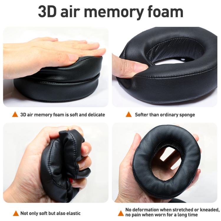 2pcs Protein Leather Earphone Replacement Earpads Pads For Sony MDR-HW700(Black) - Earmuff & Pad by buy2fix | Online Shopping UK | buy2fix