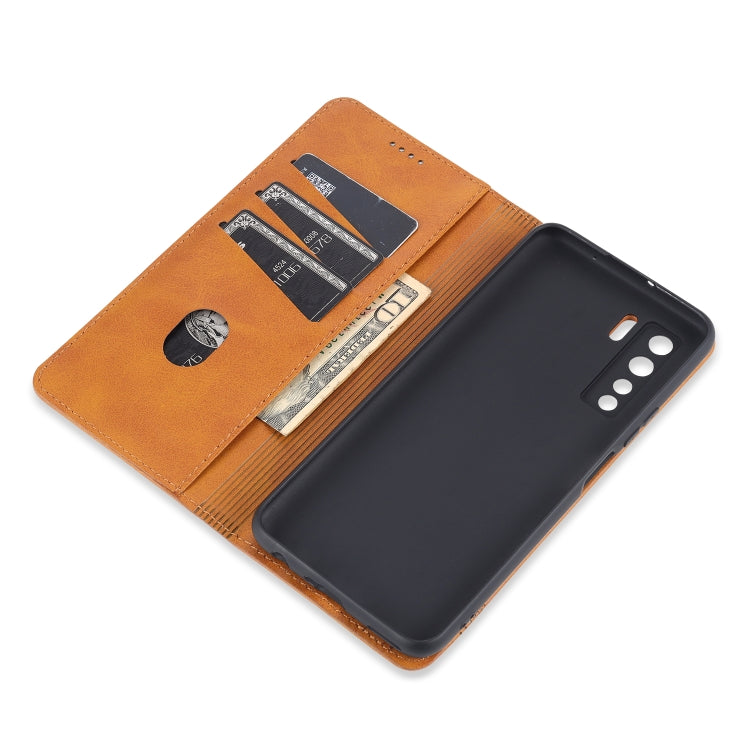For Huawei Nova 7 SE AZNS Magnetic Calf Texture Horizontal Flip Leather Case with Card Slots & Holder & Wallet(Dark Blue) - Huawei Cases by AZNS | Online Shopping UK | buy2fix