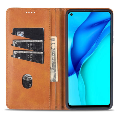 For Huawei Maimang 9 AZNS Magnetic Calf Texture Horizontal Flip Leather Case with Card Slots & Holder & Wallet(Red) - Huawei Cases by AZNS | Online Shopping UK | buy2fix