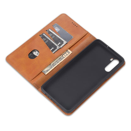 For Huawei Maimang 9 AZNS Magnetic Calf Texture Horizontal Flip Leather Case with Card Slots & Holder & Wallet(Red) - Huawei Cases by AZNS | Online Shopping UK | buy2fix