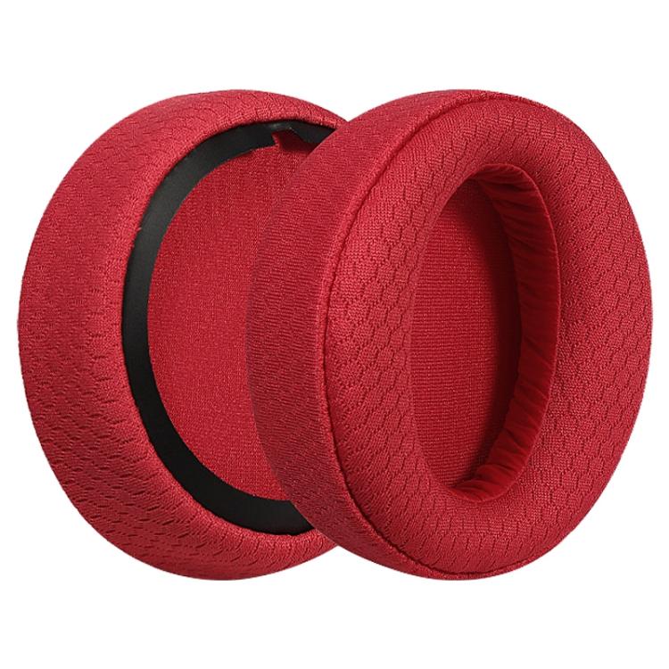 2pcs Football Net Earphone Replacement Earpads Pads For Sony MDR-XB950BT / XB950B1 / XB950N1(Red) - Earmuff & Pad by buy2fix | Online Shopping UK | buy2fix