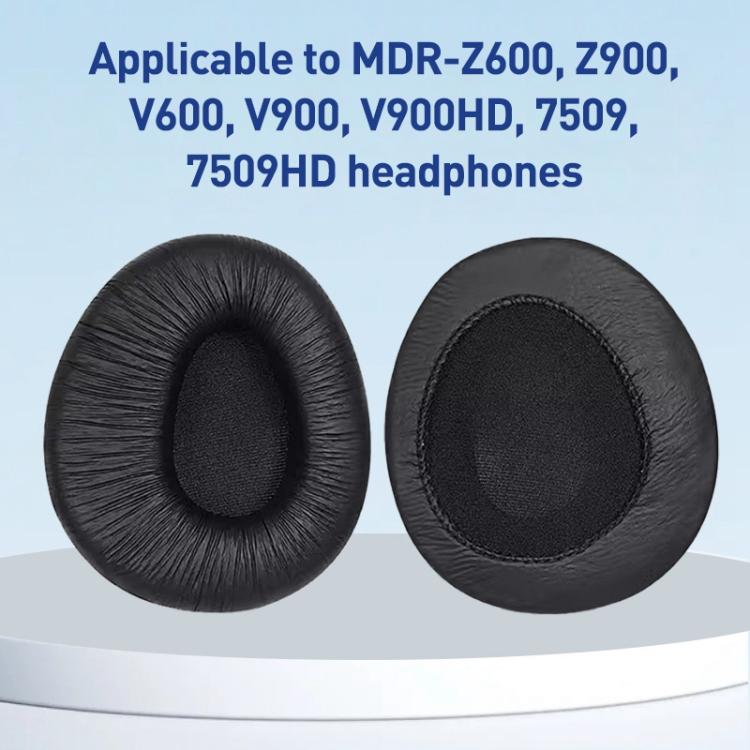 2pcs Frog Skin Earphone Replacement Earpads Pads For Sony MDR-Z600 / Z900 / V600 / V900(Black) - Earmuff & Pad by buy2fix | Online Shopping UK | buy2fix